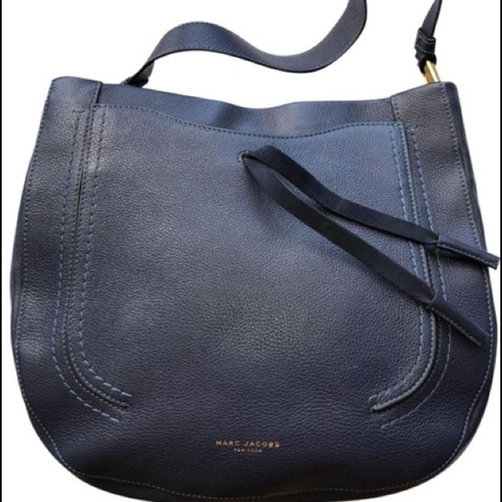 Marc by Marc Jacobs Hobo Navy Blue Leather Satchel